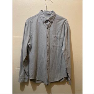 J.Crew men’s shoulder pad button down grey medium